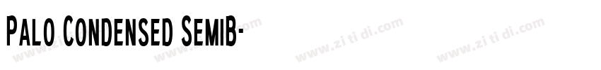 Palo Condensed SemiB字体转换
